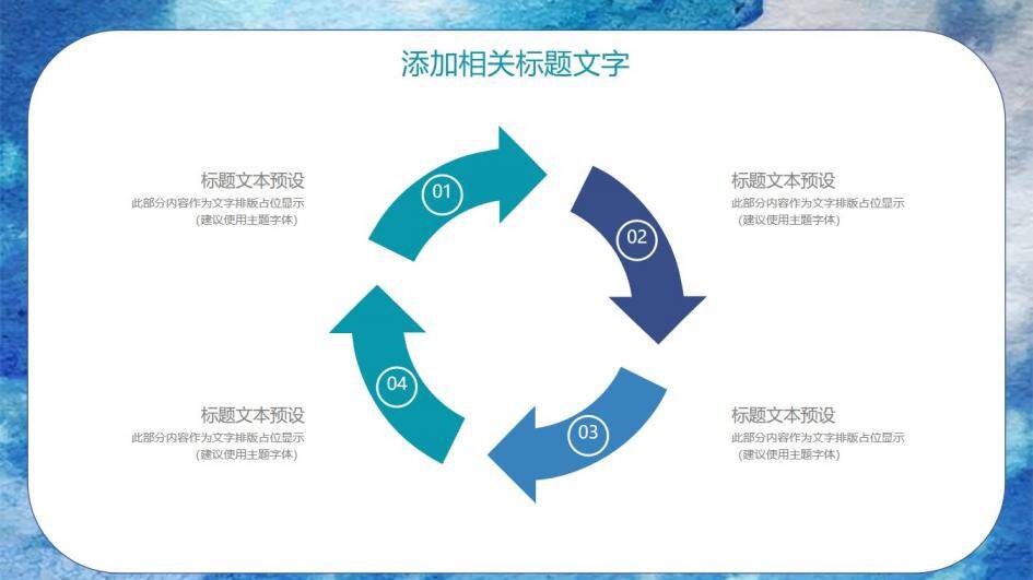 水彩藍(lán)色清新企業(yè)宣傳教育策劃方案PPT模板